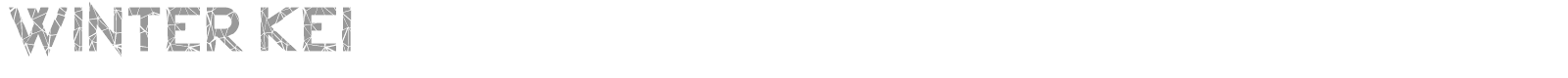 Winter Kei font preview